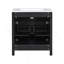 Ensemble de meuble-lavabo moderne 60 po noir avec lavabos doubles (séparés), lavabos doubles en céramique, tablette réglable, portes à fermeture en douceur et tiroir rabattable - Solution de salle de bain moderne pour salles de bain spacieuses-1111320136