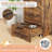 Dog Feeding Station,Pet Feeder Station Food Cabinet With Raised Bowls,Dog Feeder Cabinet Container With Hanger For Feeding And Watering Supplies-1087669001