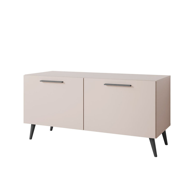 Unfinished TV Stand for TVs up to 42", Cashmere/Black