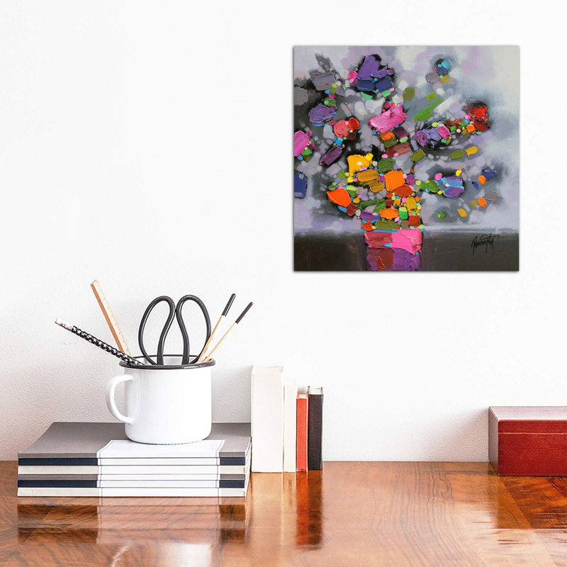 Bouquet II par Scott Naismith - reproduction d'art, Toile tendue, H 26 po x l 26 po x P 1,5 po