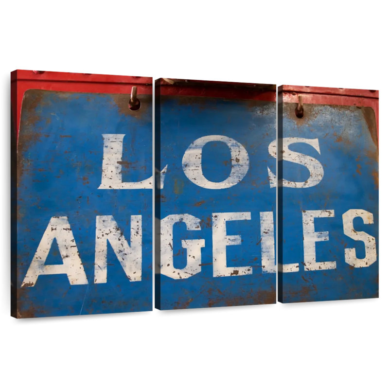 Enseigne rétro Sirci Los Angeles, H 24 po x l 38 po