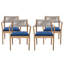 Chaises de salle à manger d'extérieur en bois d'acacia tressé-1538342119