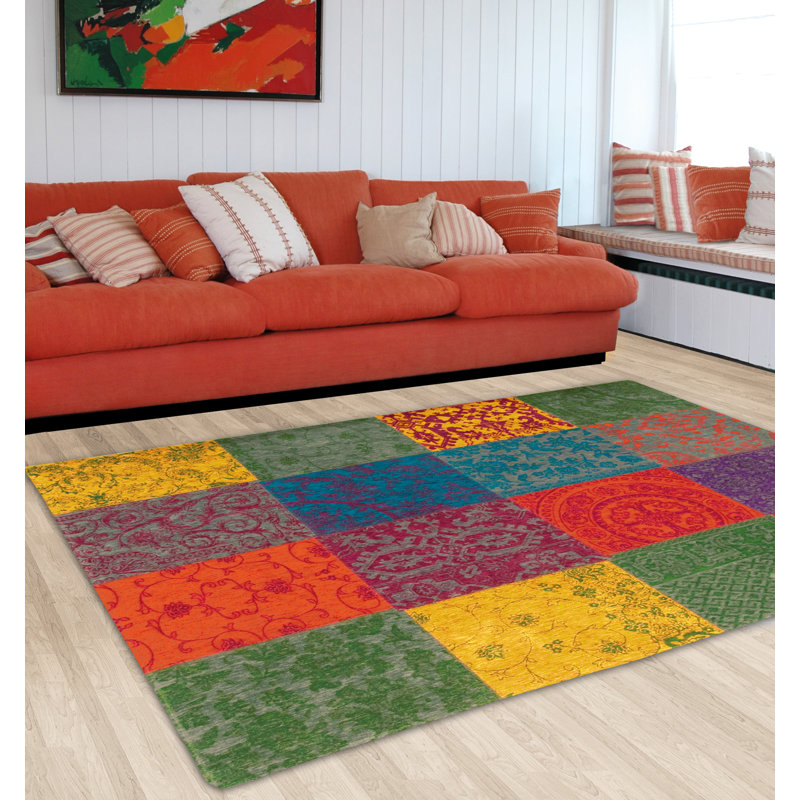Vintage Patchwork Area Rug, Rectangle 200 x 280cm