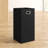 GEN Folding Laundry Hamper, Grommet Handles, Sturdy Fiberboard with Polyester Lining, Quick Set-Up, Squared Shape Saves Space, Black-1624585237
