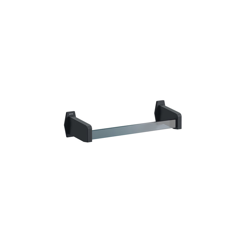 Swaney 1 Wall Towel Rail, Black/Grey