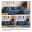 3 Seater Corduroy Corner Sofa -2244550