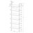Christy Walnut Owens 96-Inch 6-Shelf Wall Bookshelf