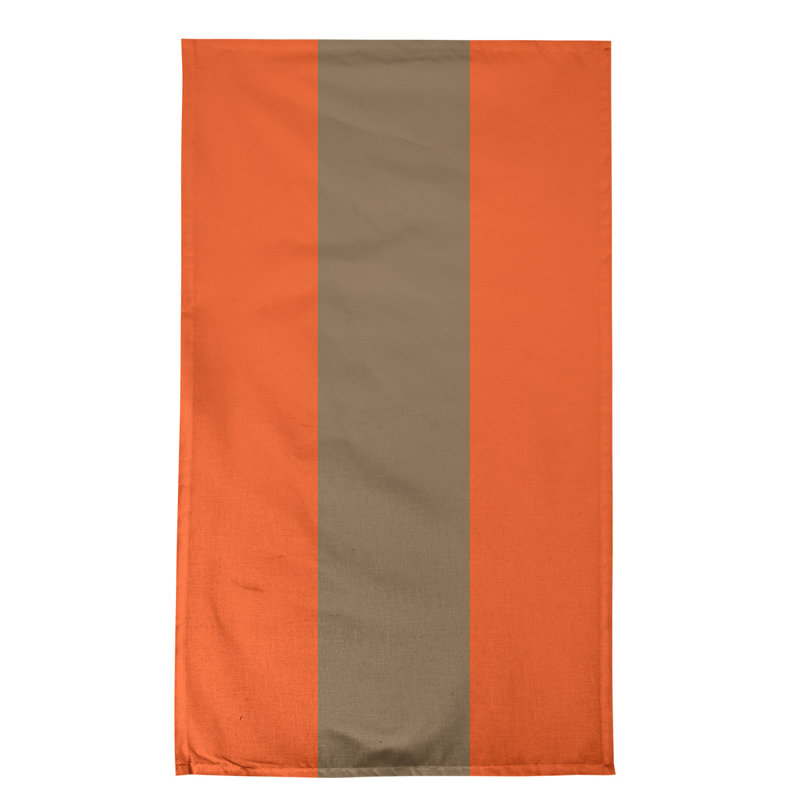Stripe Tea Towel Kitchen Towel, Poly Twill, Orange/Gold Baseball