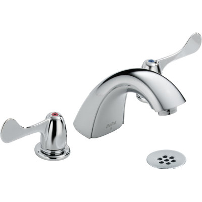 Robinet pour salle de bain à deux poignées avec ensemble de drain