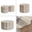 Ensemble de 2 tables basses rondes pour le salon, table d'appoint moderne minimaliste à motif de faux Mars, table de bout pour appartement, bureau