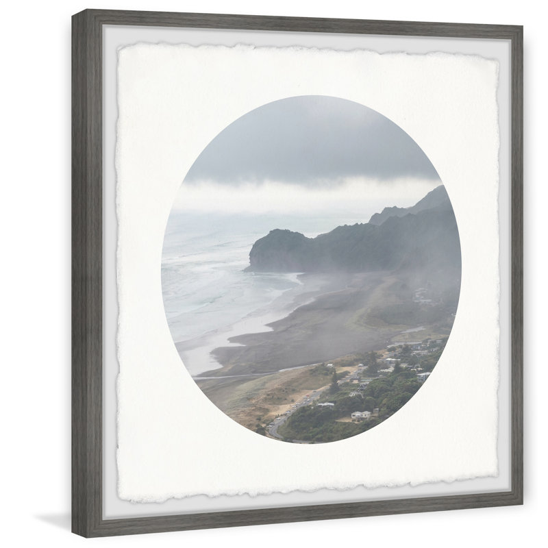 Foggy Coast - Single Picture Frame Print, 81cm H x 81cm W x 3.81cm D