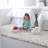 Round Small Woven Baskets Set,Cotton Rope Baskets For Organizing,(5 Piece/White & Black)