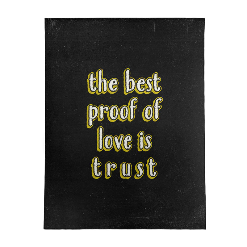 Quotes Chenille Indoor Rug, Rectangle 5' x 7'