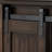 60-inch Wide Rustic Barn Door Tv Stand With Storage Shelves