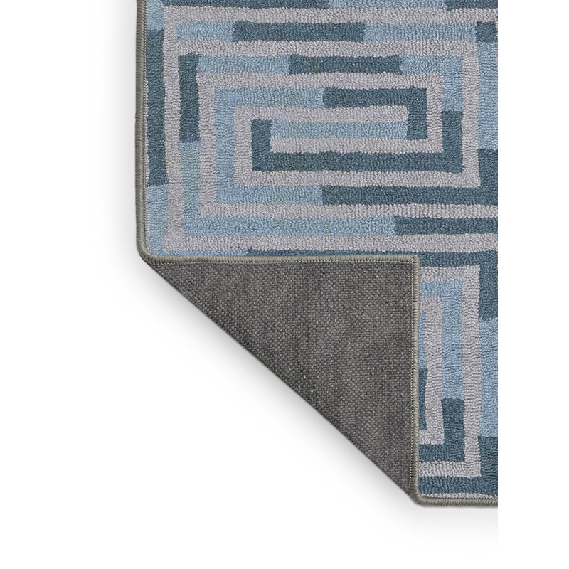 Tapis gris zone contemporaine, Rectangle 5 pi x 7 pi