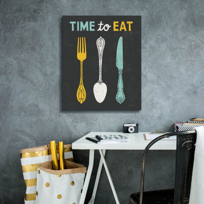 Epic Graffiti 'Retro Diner Time To Eat' by Michael Mullan Canvas Wall Art