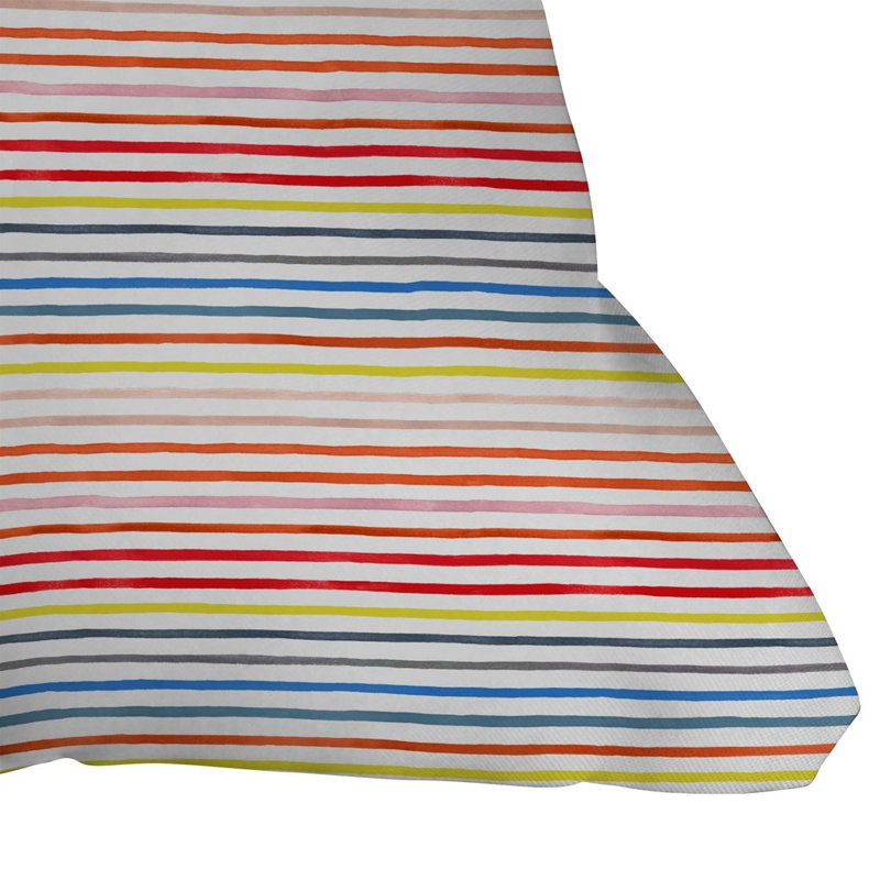 Coussin intérieur / extérieur Ninola Design Marker Stripes, 16 po x 1 po