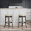 Tabouret 30 ", siège en cuir vieilli-745419355-745419353