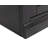 Abby Modern Wood Lower Doors Bookcase - Black