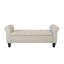 Banc de rangement Claxton de 127 cm (50 pouces) de style contemporain, capitonné, avec couvercle rabattable, accoudoirs arrondis et charnières à fermeture douce.-122082080