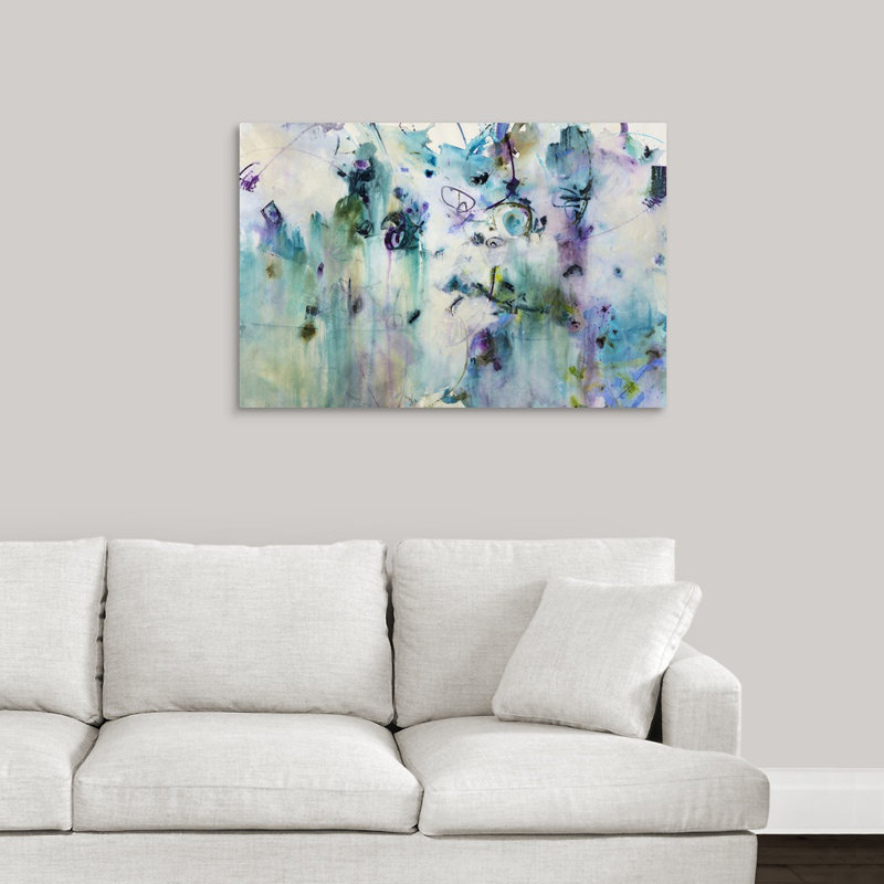 « valse sentimetale », peinture sur toile, H 24 po x l 36 po x p 1,25 po, Toile tendue