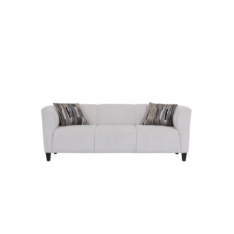 Canapé rembourré 84 po avec coussins gris anthracite Audace, Lina Dove