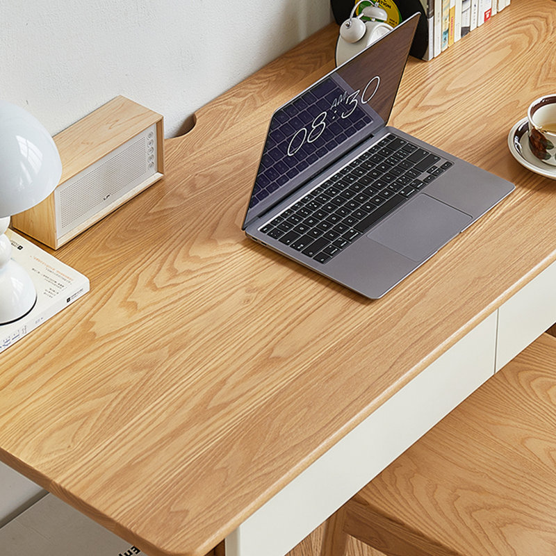 Bureau d'écriture Modern Simple, Marron clair, H 29,92 po x l 55,11 po x P 22,04 po