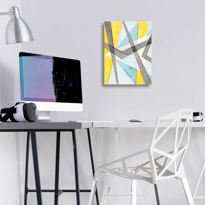 «Converging Angles I» par Nikki Galapon, art mural en verre acrylique