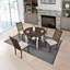 Ensemble de table ronde avec table ouverte et 4 chaises