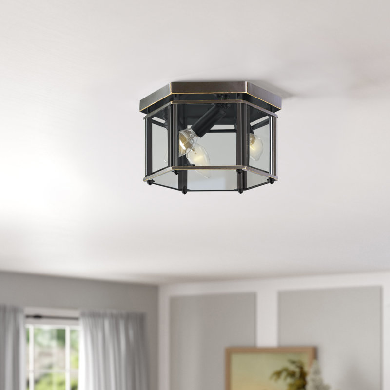 Plafonnier encastré 3 lumières 10 po Leiters, Nickel brossé, Non