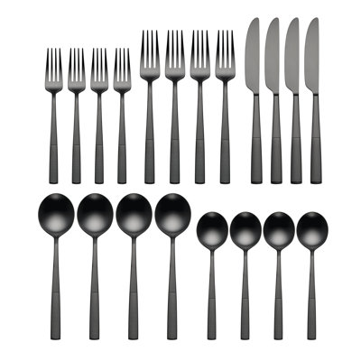 Modulus Satin Champagne 20-Piece Flatware Set