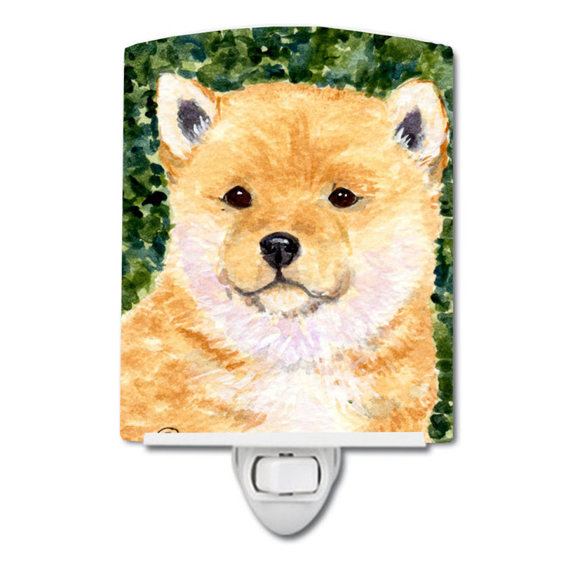 Éclairage de nuit en céramique shiba shiba