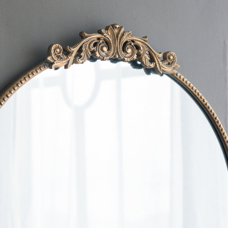 Miroir Classic Design, Doré, 32 po x 30 po