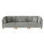 Canapé modulaire rembourré en velours côtelé 3 pièces Seemab-748998446