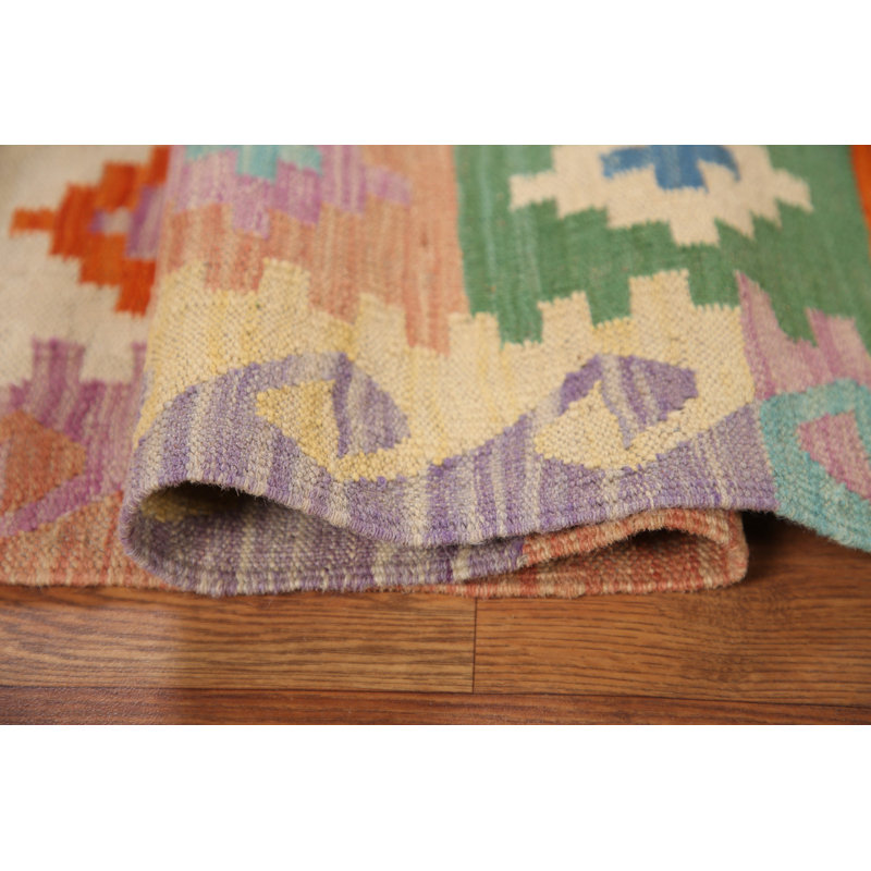 Tapis oriental en laine réversible kilim 5 x 7