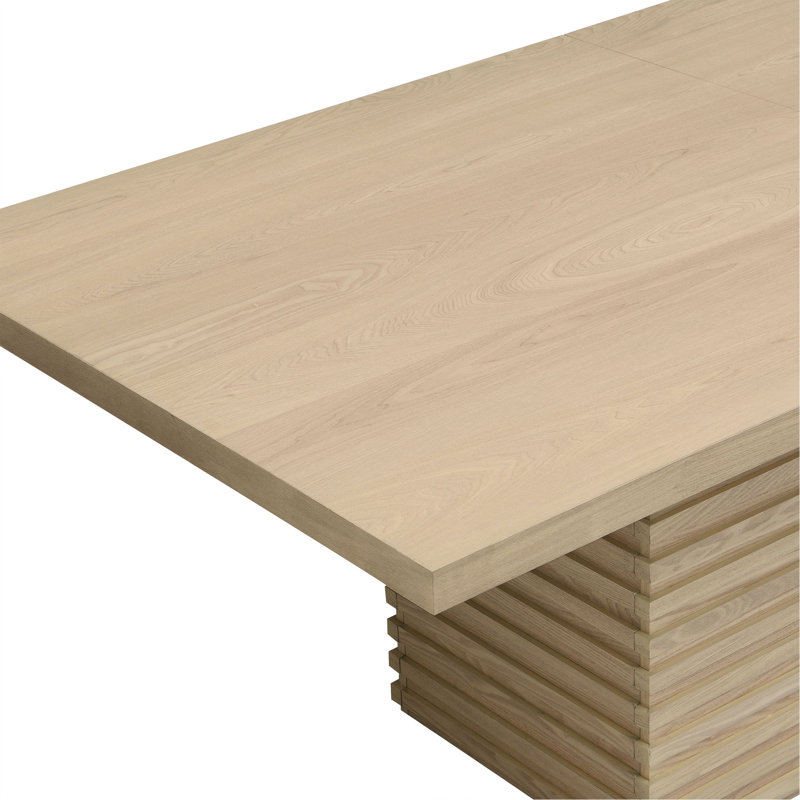 Rectangular 84-inch Dining Table, Light Natural