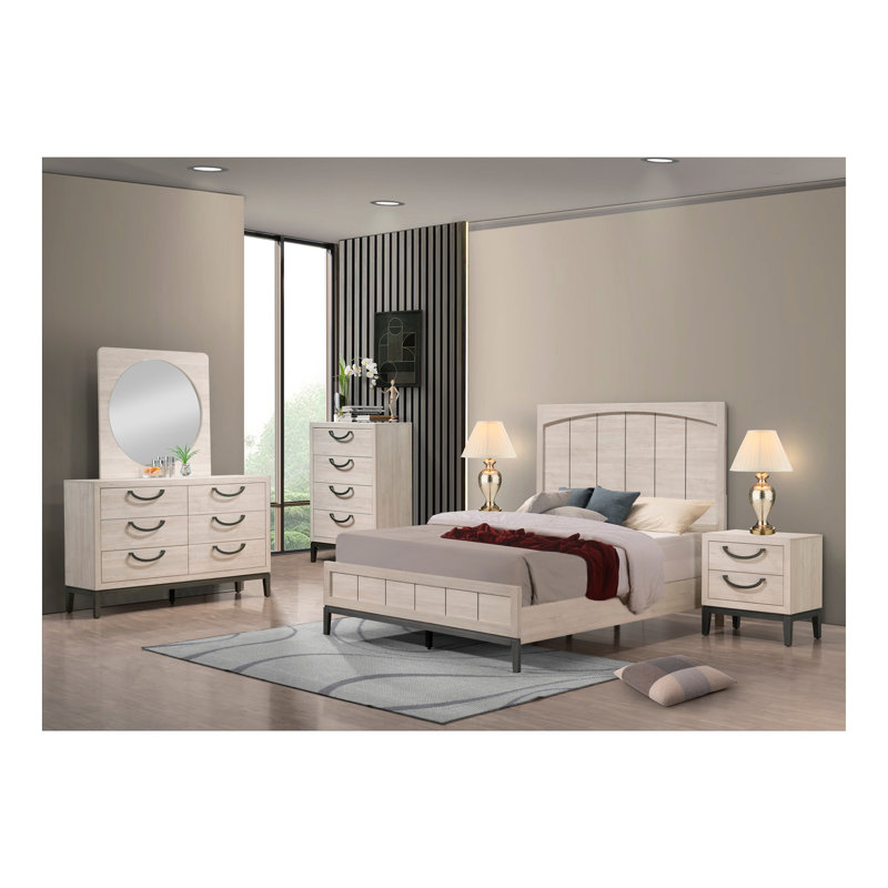 Commode de chambre à coucher contemporaine 1pc