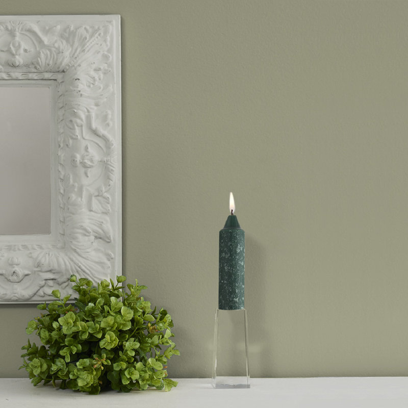 Unscented Taper Candle, Dark Green