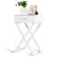 Table d'appoint design avec tiroir en forme de X pour le salon et la chambre à coucher