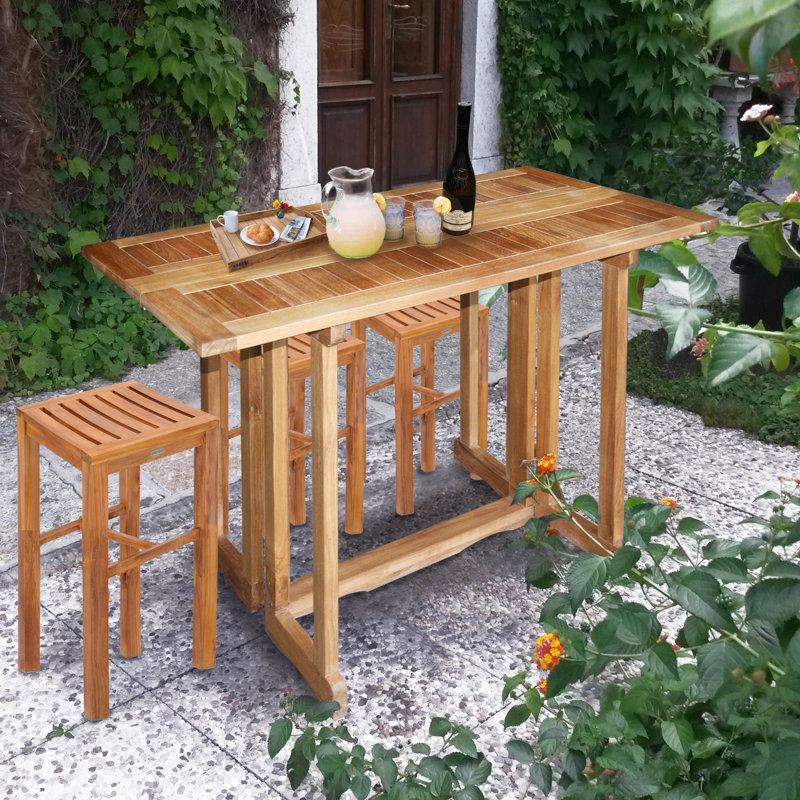 Donnie Teak Solid Wood Dining Table