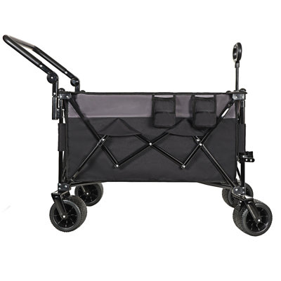 Chariot pliant multifonctionnel avec poignée rotative
