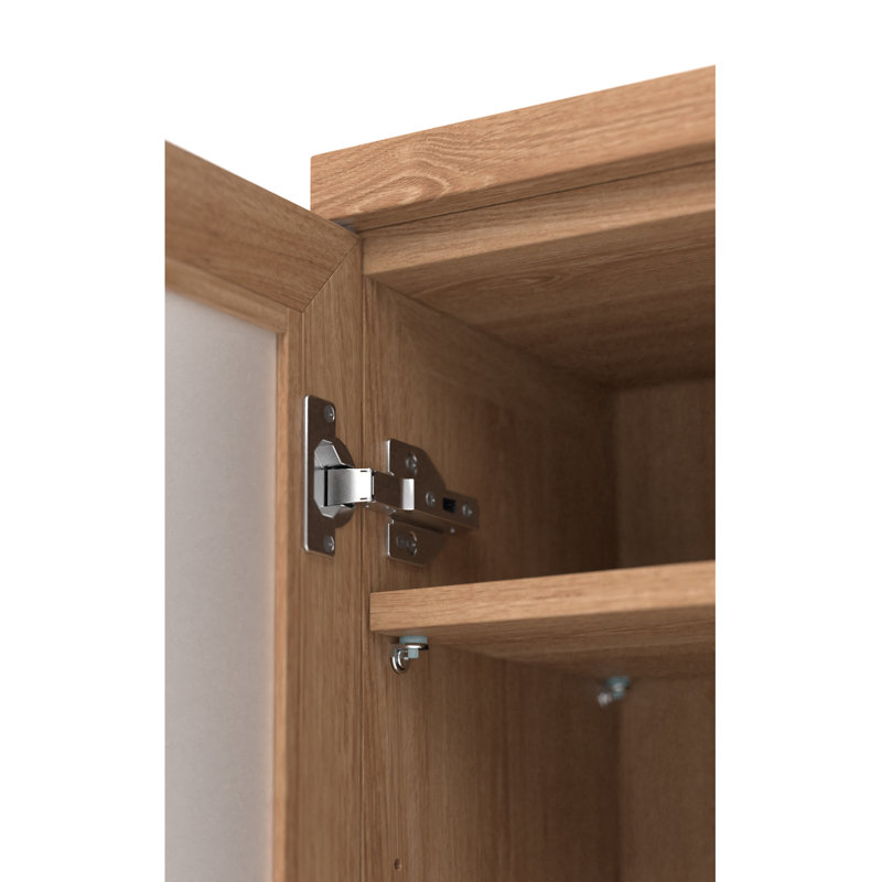 Mezza Freestanding Bathroom Cabinet, Natural Oak