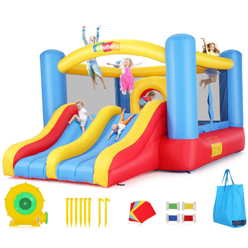 Jeu gonflable avec glissade et soufflerie d'air 8,99 pi x P 12,3 pi
