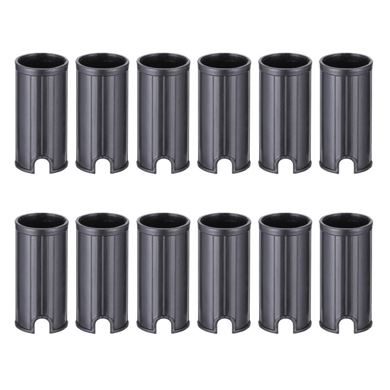 Douille intégrée pour éclairage encastré de terrasse à DEL, coque de protection en ABS, convient aux ouvertures de 1-1 / 8 po, noir