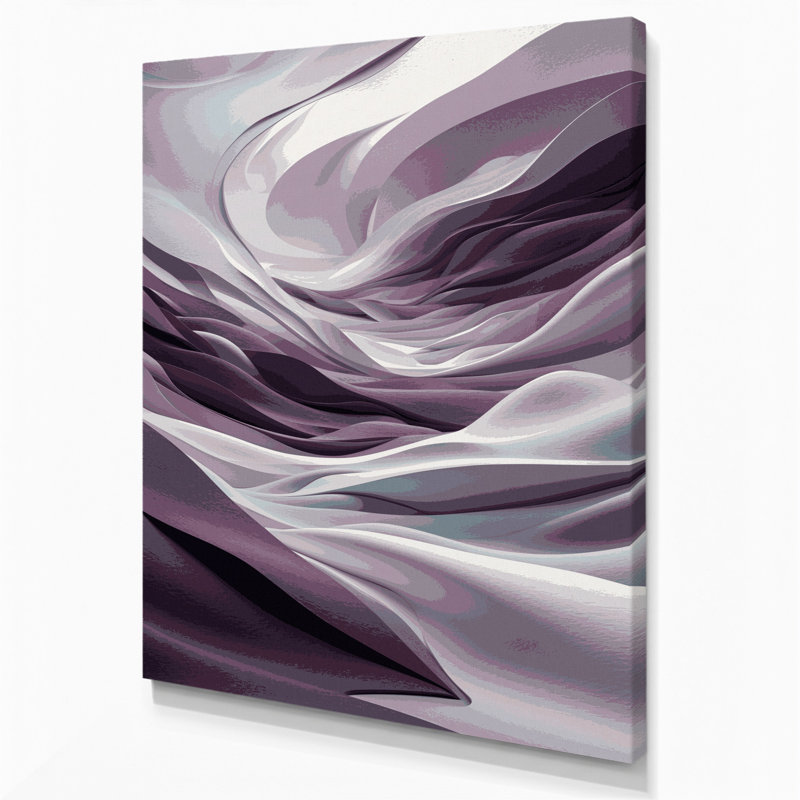 Abstract Landscape 63 Pink Canvas Wall Art, 20" H x 16" W
