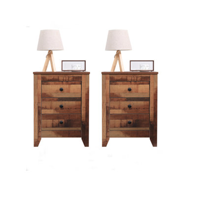 Gitano 3 Drawer Bedside Table