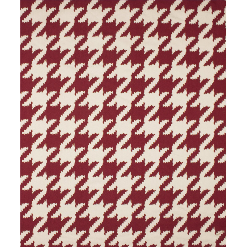 Maxfield Fabric, Red/Beige