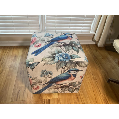 Cube Ottoman "Blue Bird " Design