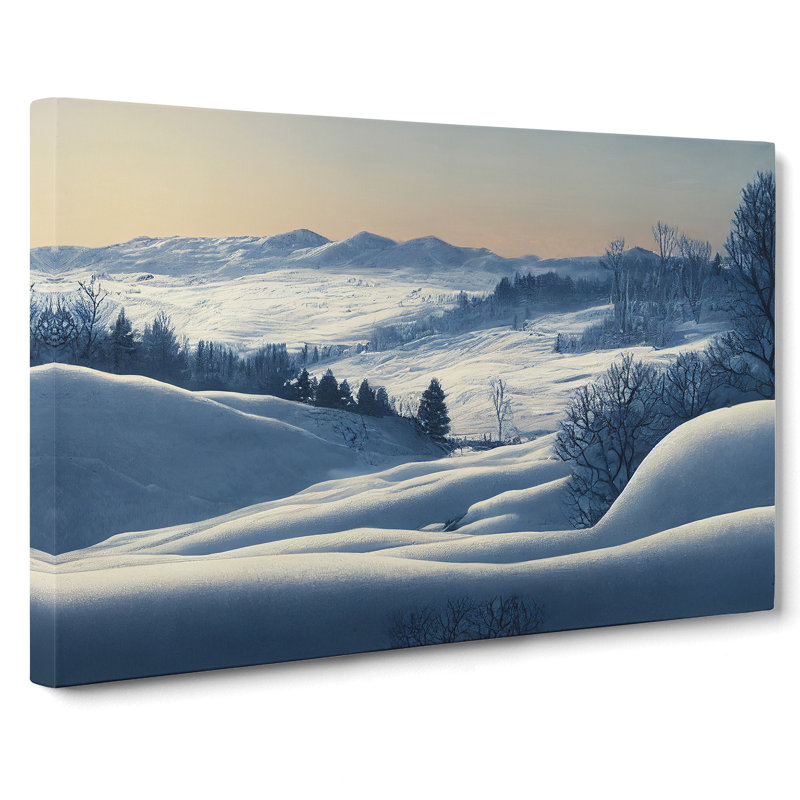 XXX-H1022-WF-10244X Winter Mountain Sunrise Vol.3 - Wrapped Canvas Print, 35cm H x 50cm W x 3cm D