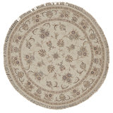 High-Quality Hand-Knotted Ivory Area Rug